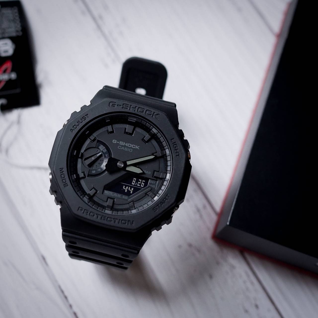 G-Shock หน้า AP รุ่น GA-2100-1A1 ดำล้วน ของแท้ ประกันศูนย์
