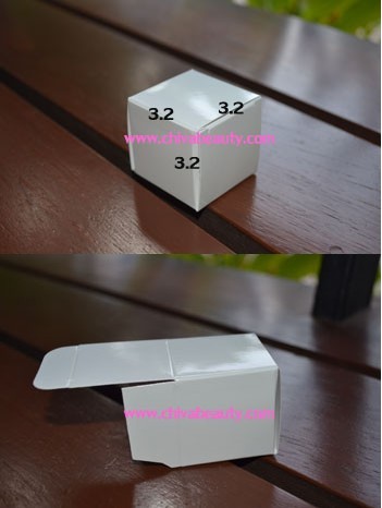 ขายส่ง ปลีก บรรจุภัณฑ์ กล่องใส่ ครีม ขนาด 3.2(กว้าง) * 3.2(ยาว) * 3.2(สูง) cm ราคา 12 บาท