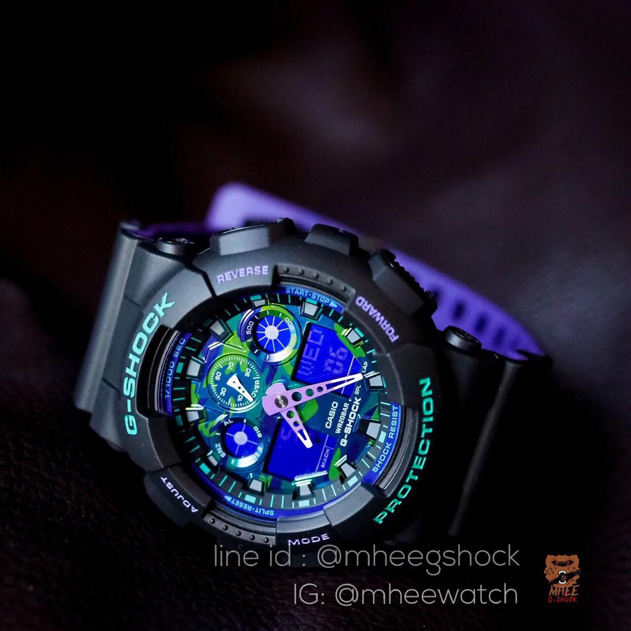 G-Shock รุ่นHit GA-100BL Joker two tone rare item