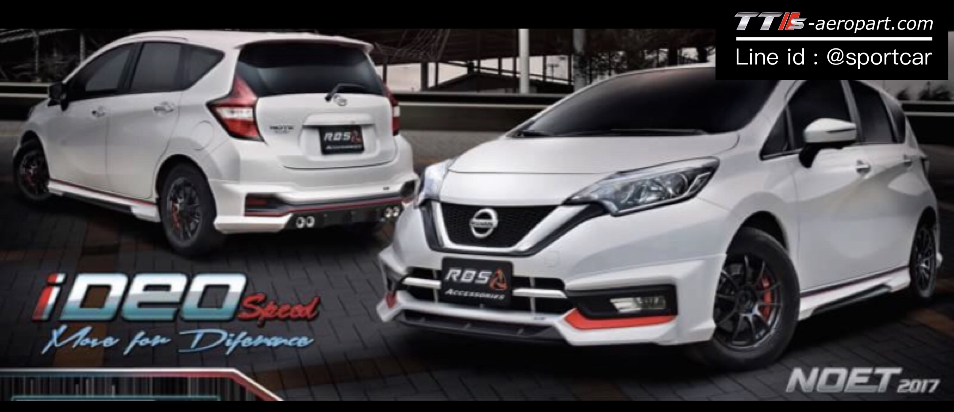 ชุดแต่งNissan Note ทรง I-Deo RB ท่อคู่สปอร์ต ,นิสสันโน๊ต แต่งสวย งานคุณภาพ ราคาไม่แรง