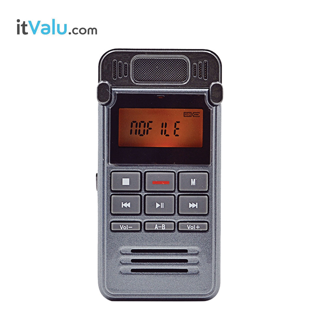 เครื่องบันทึกเสียง รุ่น SK999 หน้าจอ LCD ความจุ 8 GB ขนาด 8.5 x 4.2 x 1.2 cm