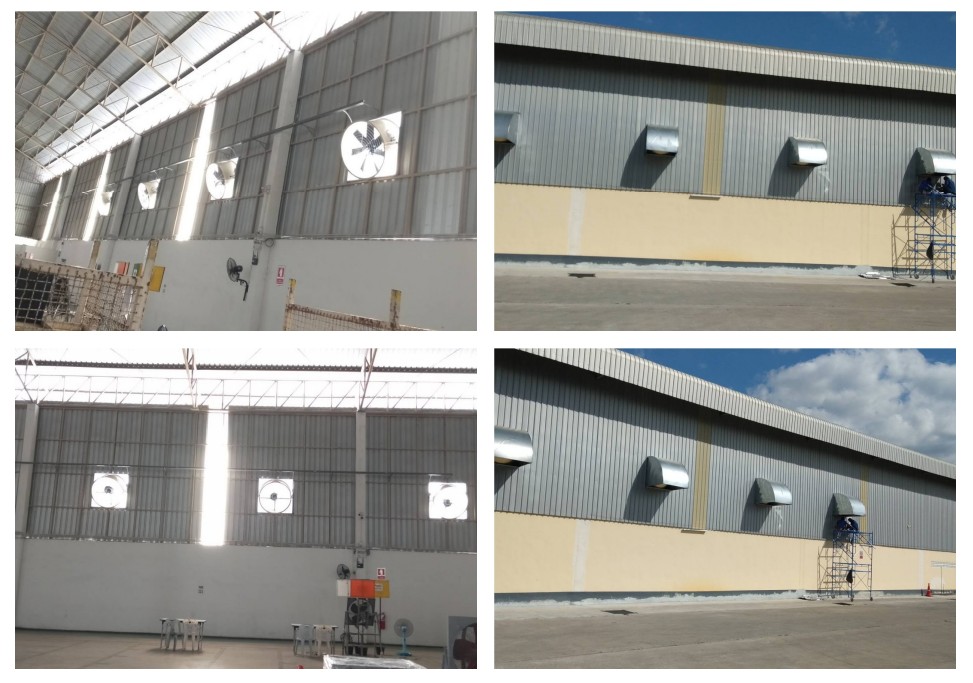 ผลงานการการออกแบบ ติดตั้งระบบระบายอากาศ แก้ไขปัญหาความร้อน