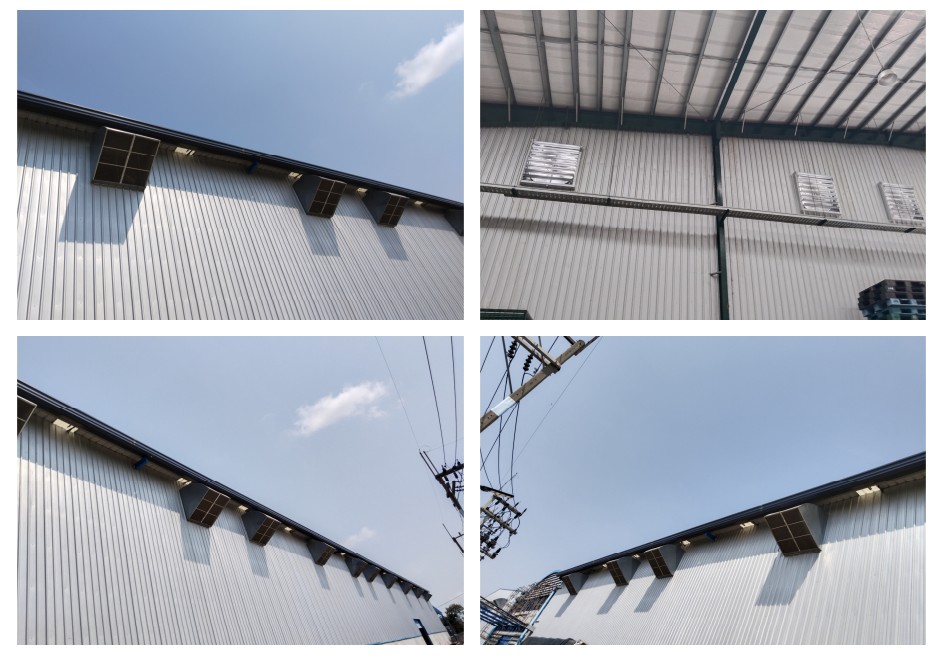 ผลงานการการออกแบบ ติดตั้งระบบระบายอากาศ แก้ไขปัญหาความร้อน