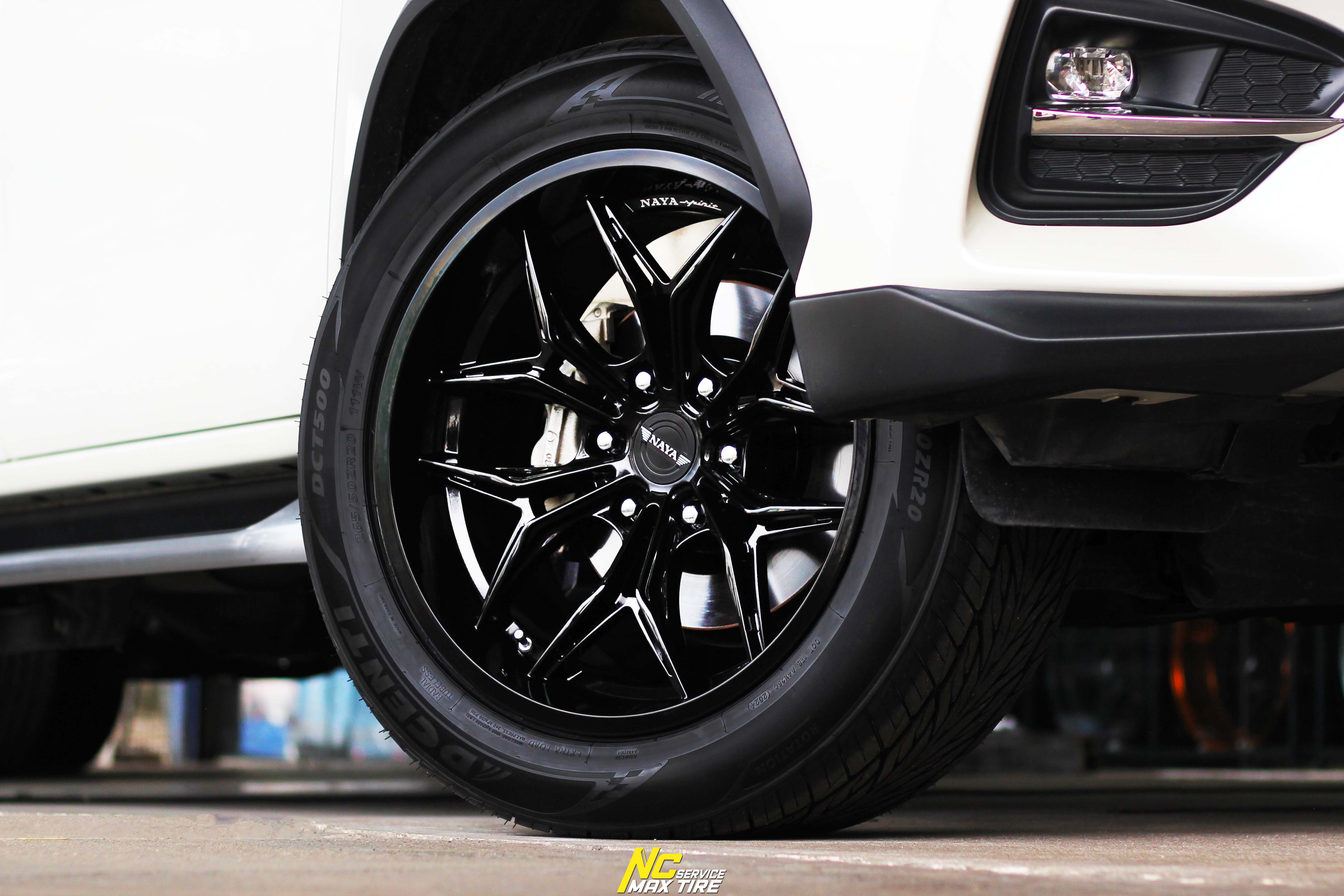 NCรีวิว.EP685 TOYOTA FORTUNER TRD NAYA Wheels : ALPHA-T63 20x9.5 6H139.7 ET0 ล้อแม็กสีดำเงาทั้งวง NCล้อแม็ก