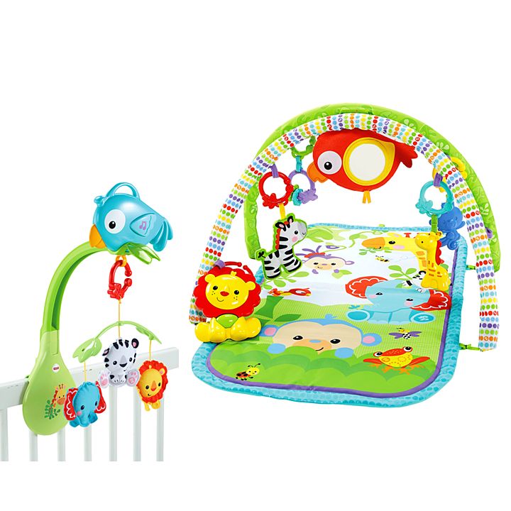 Fisher Price Rainforest Gym & Mobile Gift Set เซตเพลยิมและโมบายติดเตียง