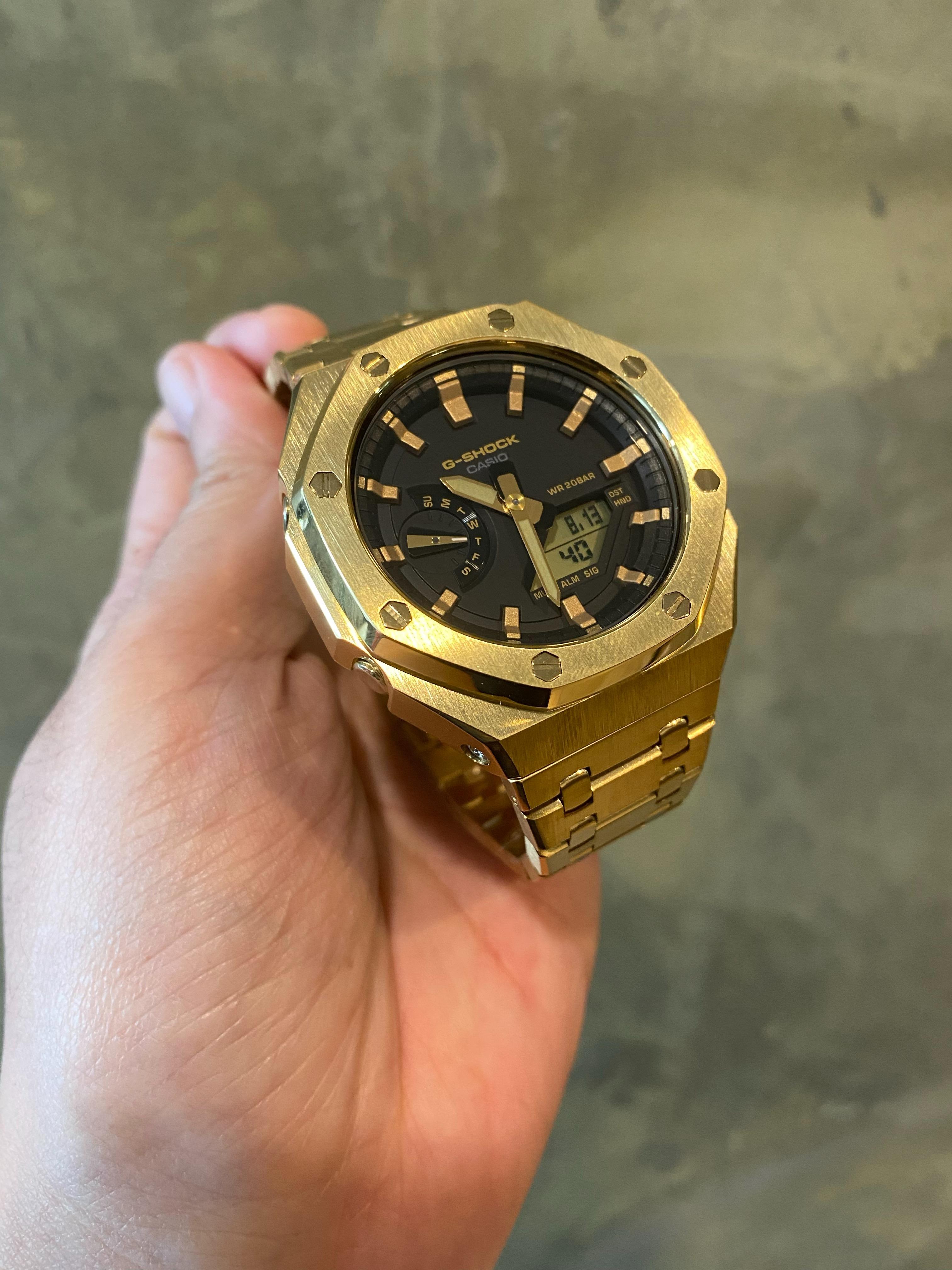 G-Shock AP Gold Ga-2100 สายแบบใหม่