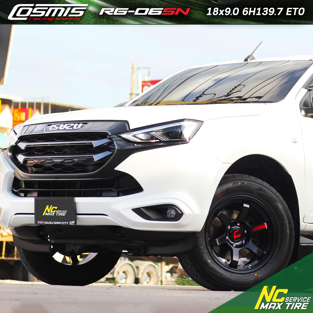 NCรีวิว.EP673 ISUZU MU-X Cosmis RG-06SN ล้อแม็กขอบ18 NCล้อแม็ก