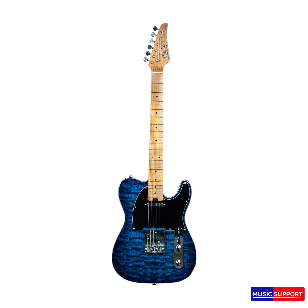 Soloking MT-3 Custom Roasted Maple FB Binding 22-SS Quilted