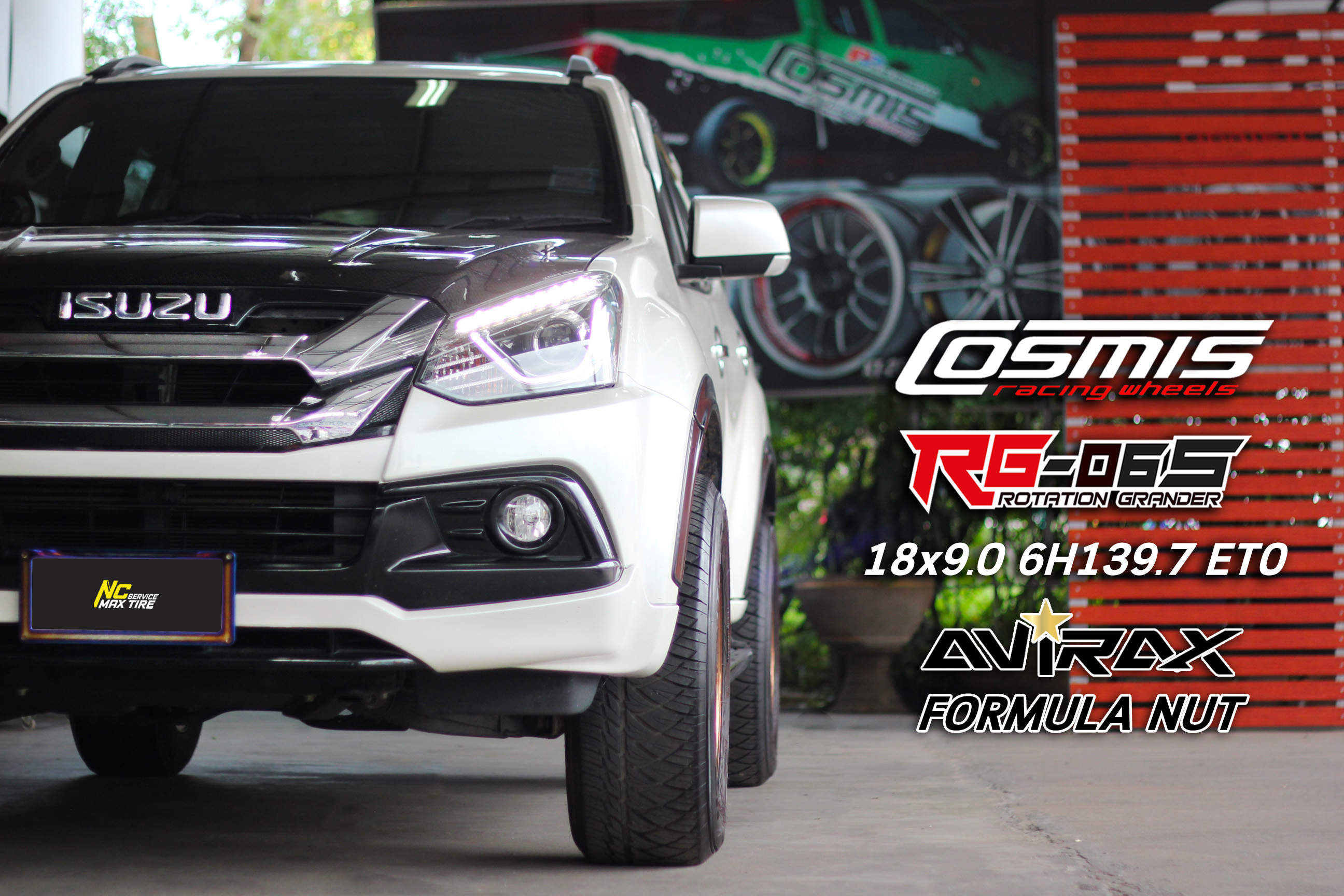 ISUZU MU-X / ล้อแม็กขอบ18 / Cosmis / RG-06S / Copper / Custom Color / 18X9.0 6H139.7 ET0 / SUV / PPV