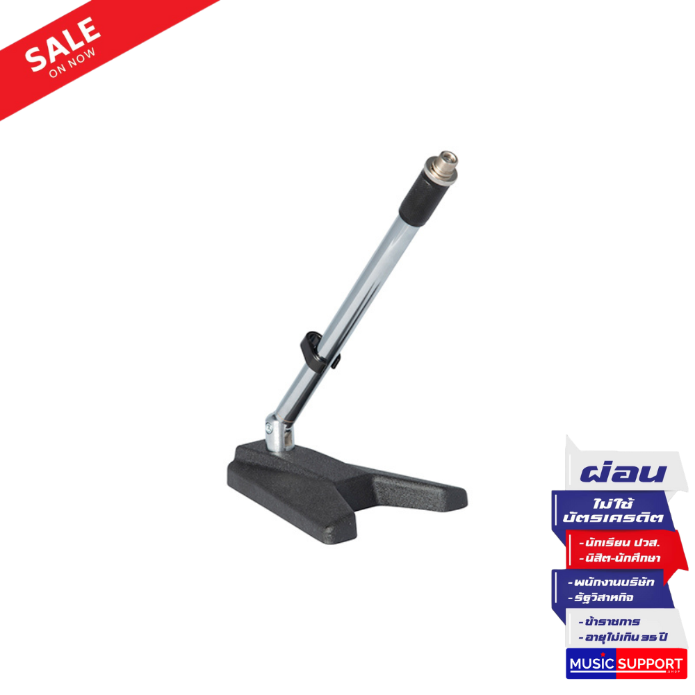 ขาไมค์ตั้งโต๊ะ Quiklok A-114 Chrome EU desk-top microphone stand