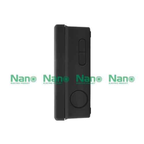 NANO Electric® NANO-201B กล่องกันน้ำพลาสติก ฝาทึบ ขนาด W74.80xH125xD48.50 mm (JUNCTION BOX IP65) สีดำ