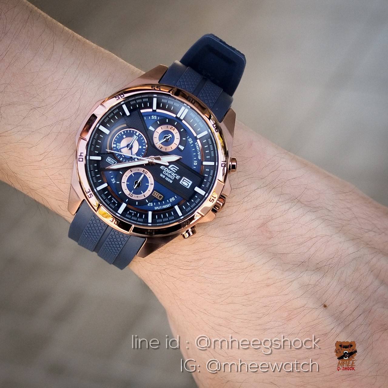 Edifice Rose Gold สายRubber สวยและหายากมากๆ