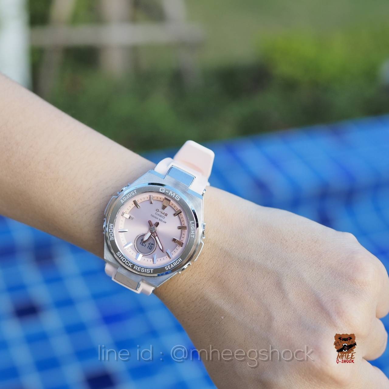G-MS Baby-G metal face สายชมพู พาสเทล ของแท้ ประกันศูนย์