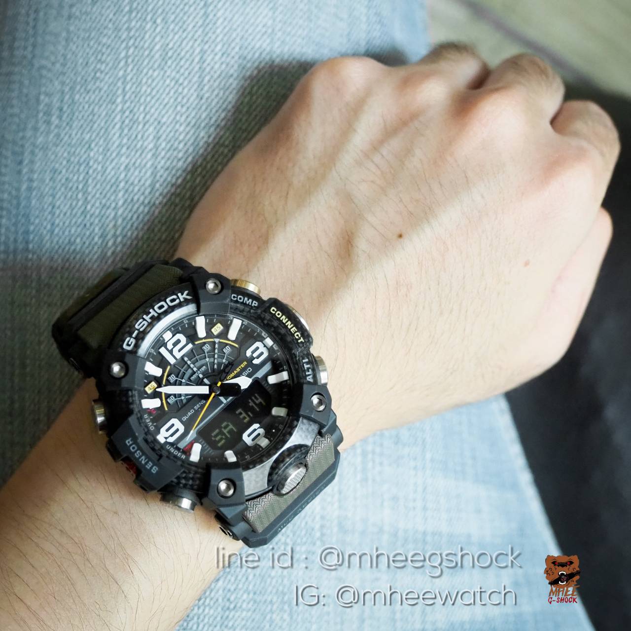 G-Shock Premium Mudmaster Carbon สีดำ-เขียว ของใหม่ ของแท้ ประกันศูนย์ CMG