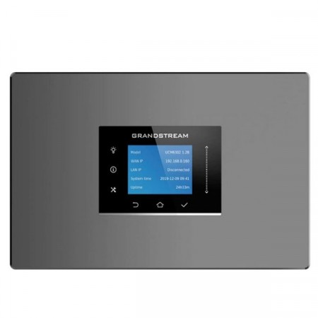 Grandstream UCM6302A IP PBX with 2FXO+2FXS 3 LAN & WAN GigE ;50 Sip Trunk 75 Concurent call with 500 users;(Cloud Manage)LCD touch, 1 *USB 2.0, 1 *USB 3.0, 1 *SD card interface, 3 VDO Room 20 Parties.