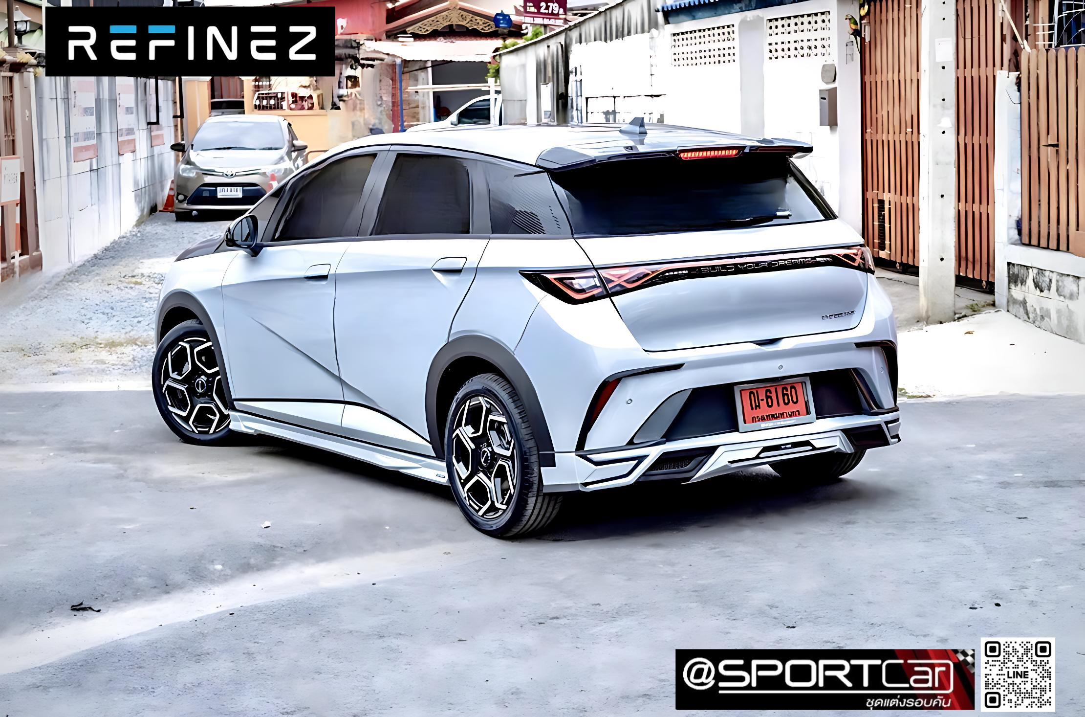 ชุดแต่งพร้อมสปอยเลอร์ BYD DOLPHIN 2023 2024 2025 REFINEZ by ASC - BYD DOLPHIN แต่งสวย, Dolphin, ของแต่ง BYD DOLPHIN, Dolphin สปอร์ต