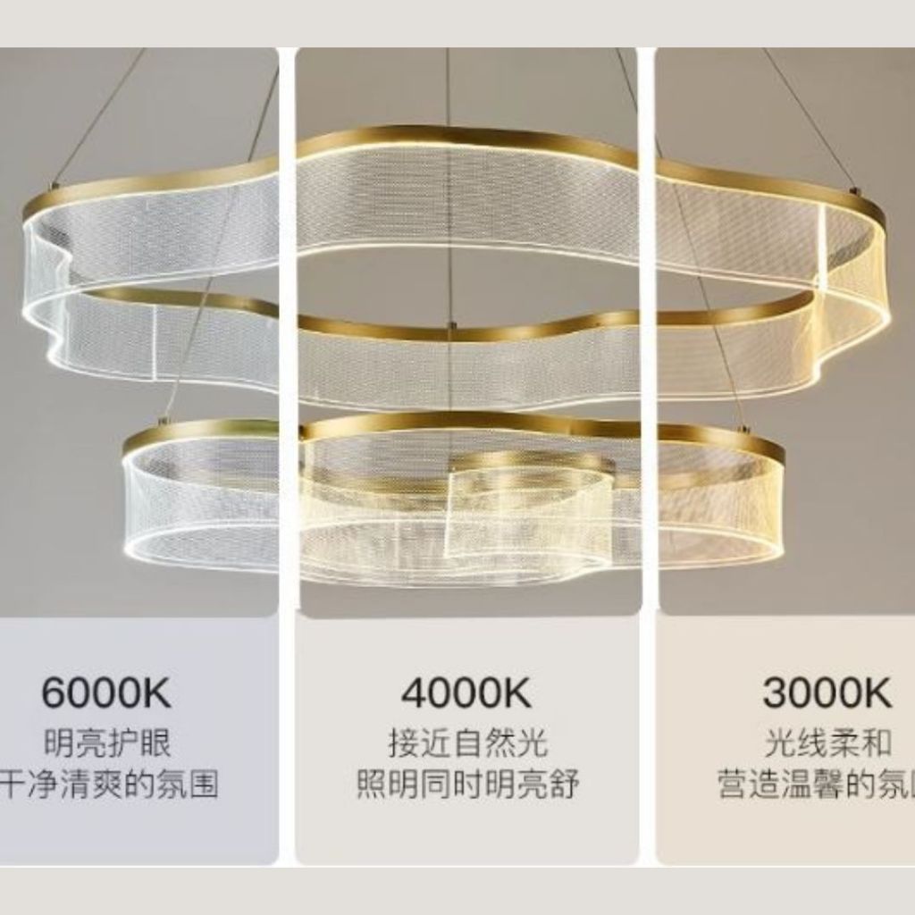 CT236A300 SOTMIA โคมไฟระย้า โคมไฟโมเดิร์นสีทอง Chandelier Lighting โถงบรรได