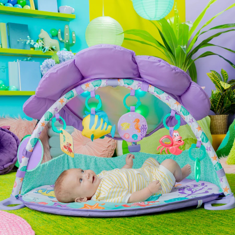 เพลยิมนางเงือกน้อย Bright Starts Disney Baby The Little Mermaid Twinkle Trove Light-Up Musical Baby Activity Gym