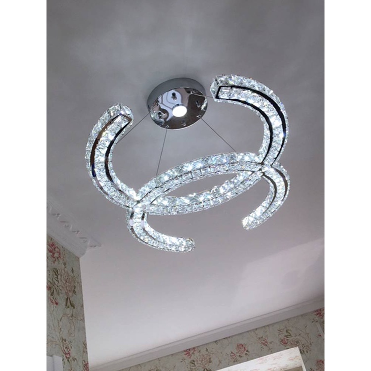 CT127A055 SOTMIA โคมไฟเพดานแบบห้อย โคมไฟคริสตัล ตัวC โคมไฟ แชนเดอเรีย โคมไฟโมเดิร์น โคมไฟโต๊ะอาหาร โคมไฟห้องนั่งเล่น