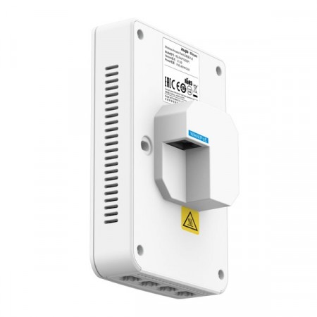 Reyee RG-RAP1200(P) AC1300 Dual Band Gigabit Wall Plate AP, 4 front LAN ports, Including 1 Standard 802.3af PoE out port, + 1 Gigabit Uplink Port, Ruijie Cloud app management
