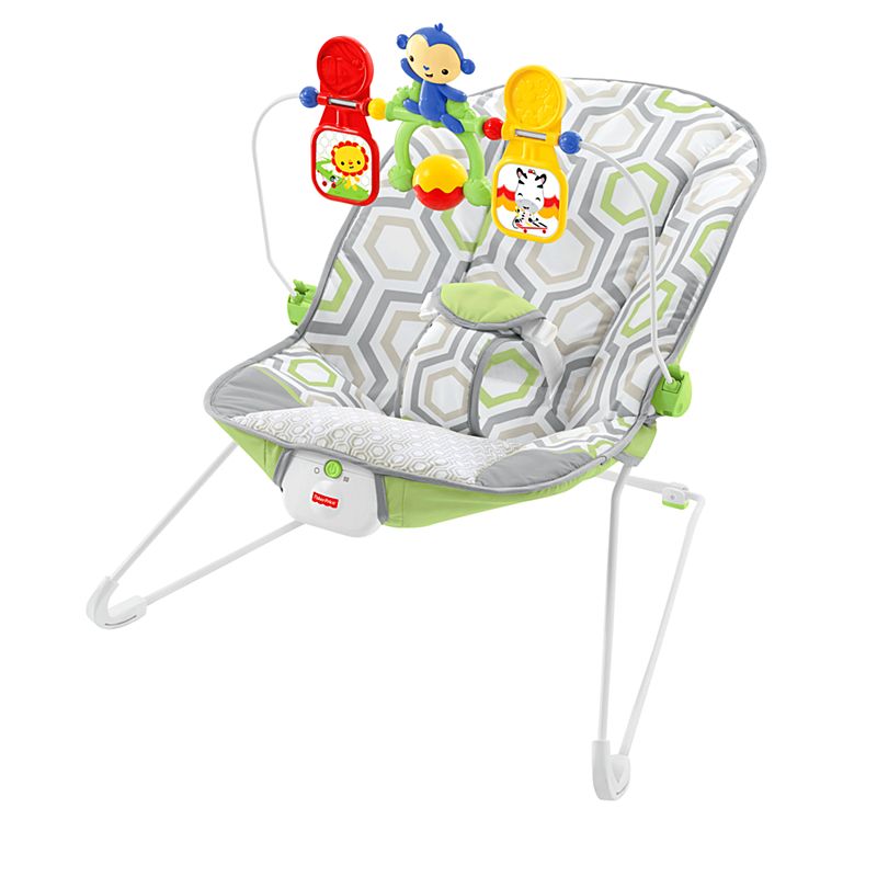 Fisher Price Baby s Bouncer Geo Meadow เปลโยกมีระบบสั่น