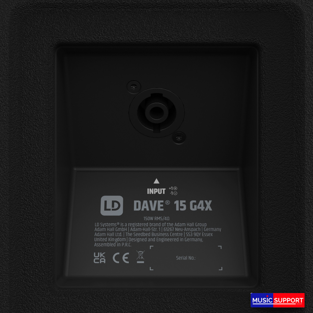 LD Systems Dave 15 G4X Compact 2.1 powered PA system