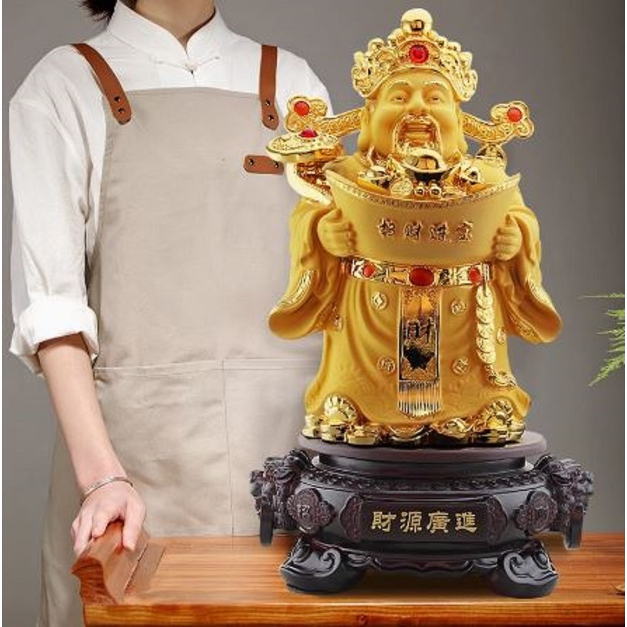 CT227B169 HAOYUN เทพเจ้าแห่งความมั่งคั่ง มงคล ของขวัญเลื่อนตำแหน่ง ของขวัญขึ้นบ้านใหม่ ขนเงินขนทอง รับทรัพย์