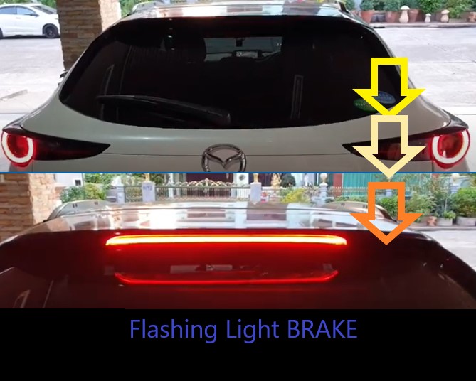ชุดวงจร Brake Flash light (เพิ่มความปลอดภัย)