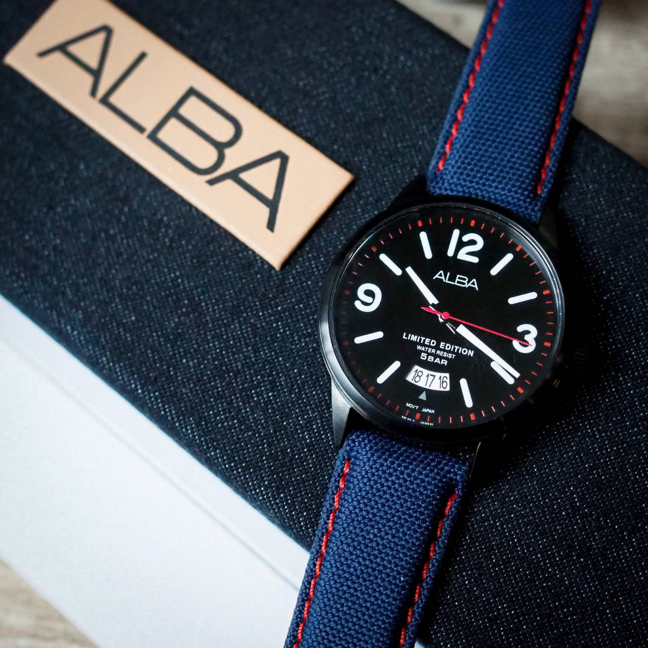 Alba Denim limited500เรือน ในโลกเท่านั้น ฝาหลังตอกNo.ทุกเรือน