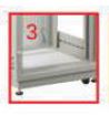 G3-60636 19” GERMAN RACK 36U (60 x 60 cm.) Two-Tone White-Gray