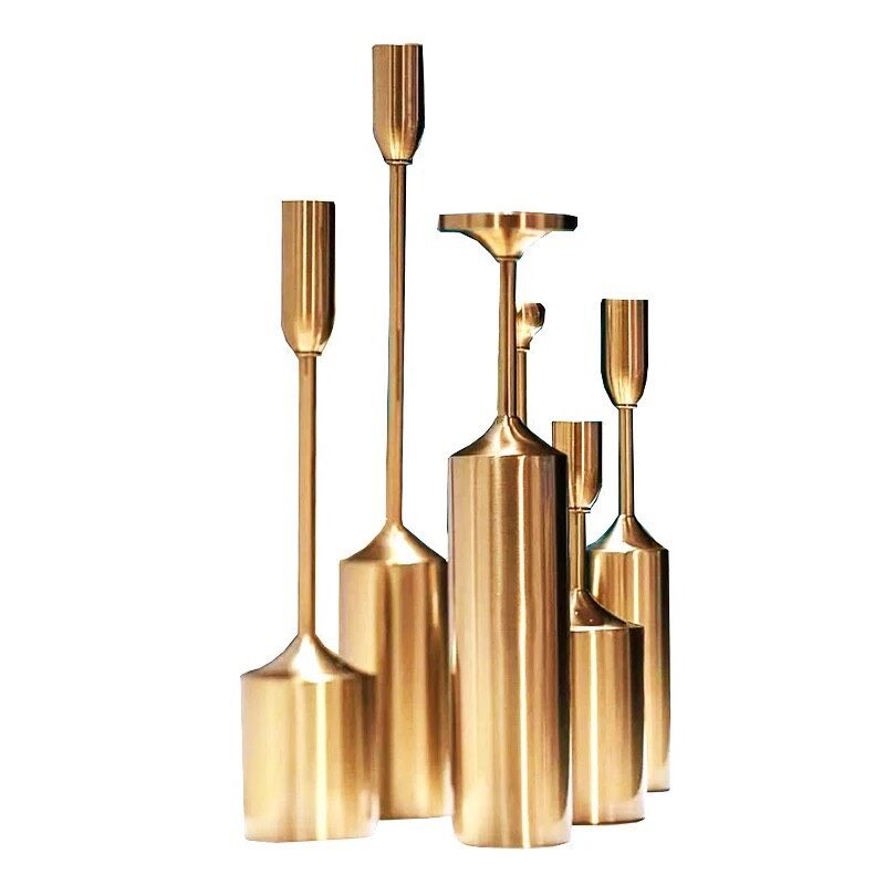 CT031E001 DECHOME เชิงเทียนตกแต่ง เชิงเทียนตกแต่งบ้าน เชิงเทียนสีทอง เชิงเทียนสวย เชิงเทียน แจกัน ประดับ candlestick