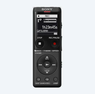 เครื่องบันทึกเสียงดิจิตอล SONY UX รุ่น UX570 4GB ลดเสียงรบกวนรอบข้างด้วย Auto Voice Recording และ บันทึกเสียงระยะไกลหรือเสียงเงียบด้วย S-Microphone บาง เบา และพกพาสะดวก ด้วยขนาดเพียง 102.8 มม. x 36.6 มม. x 12.2 มม. เพิ่มความจุ Micro sd card สูงสุด 32 GB