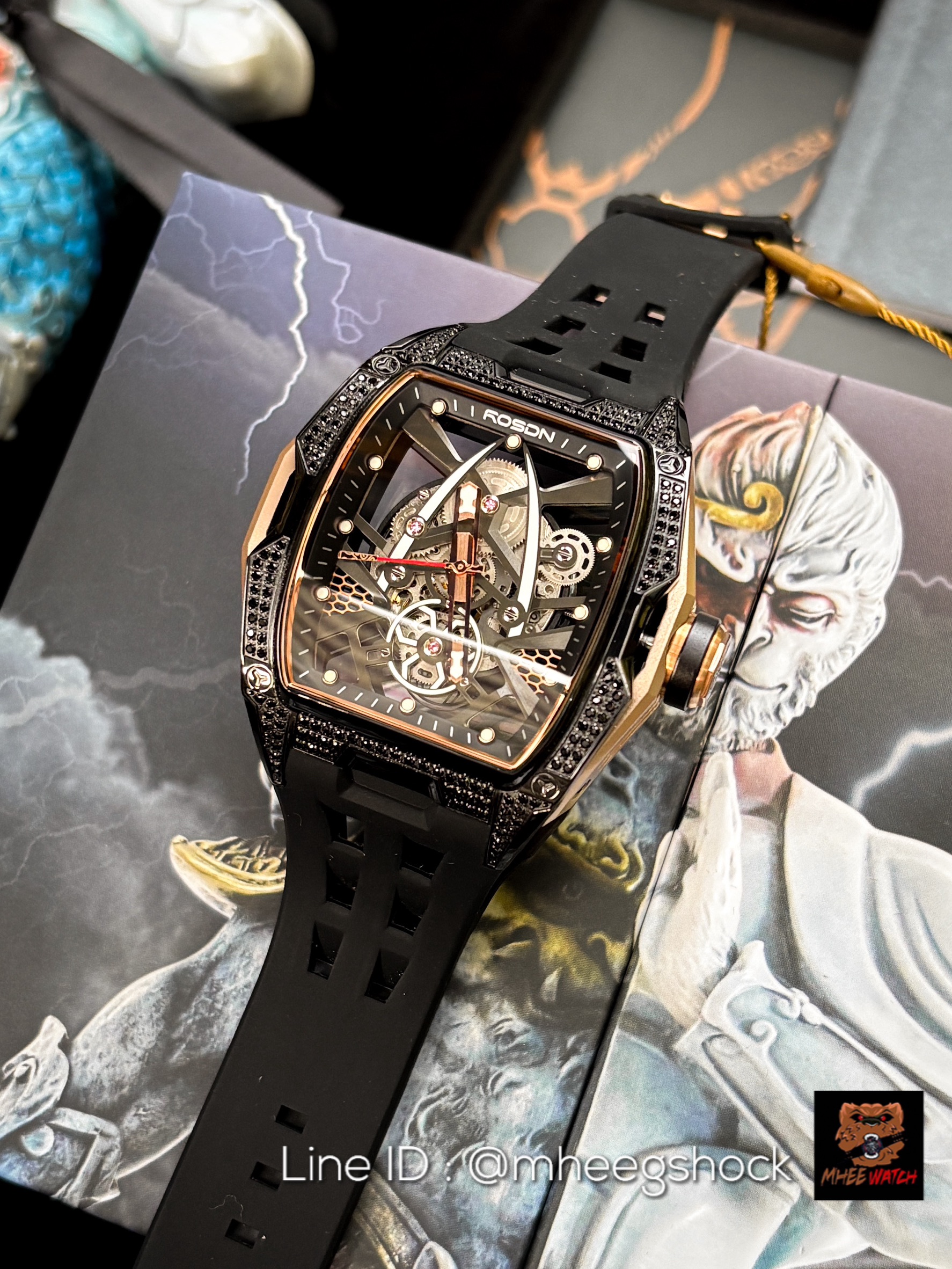 Rosdn Watch Black Rosegold Special Edition SunWukong (ซุนหงอคง) S-WUKONG The Immortal Warrior Set