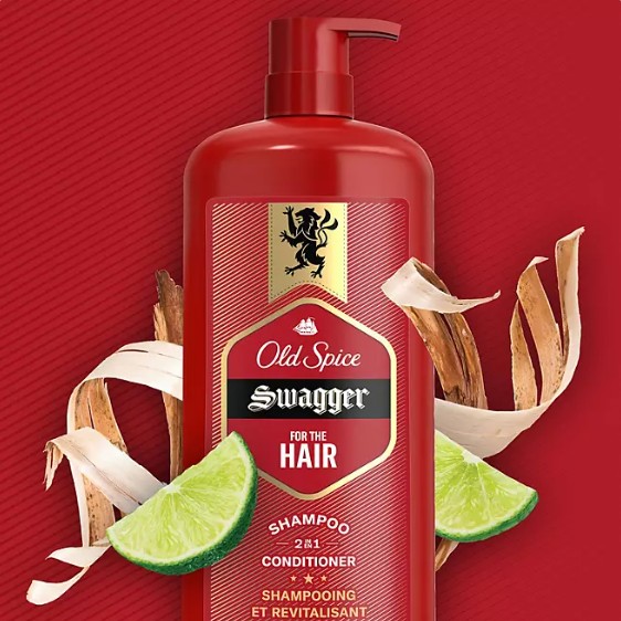 แชมพูสระผมชายและครีมนวดผม Old Spice Swagger 2-in-1 Shampoo and Conditioner