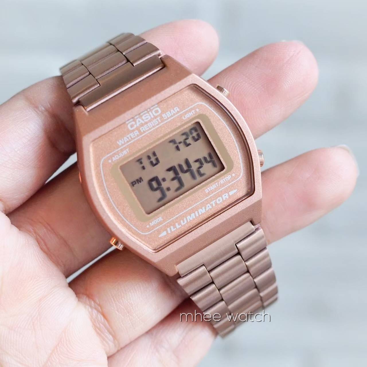 Casio Lady Pinkgold Vintage สแตนเลส ของแท้ ประกันศูนย์เซ็นทรัล