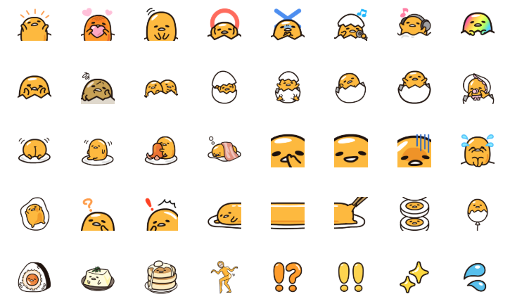 ขายอิโมจิไลน์ กุเดทามะ อิโมจิแอนิเมชัน