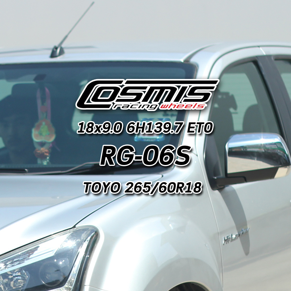 [ NCชลรีวิว.EP49 ] ยีราฟแคะ อัดยาง265/60R18 / ISUZU D-MAX / 18x9.0 6H139.7 ET0 / Cosmis RG-06S
