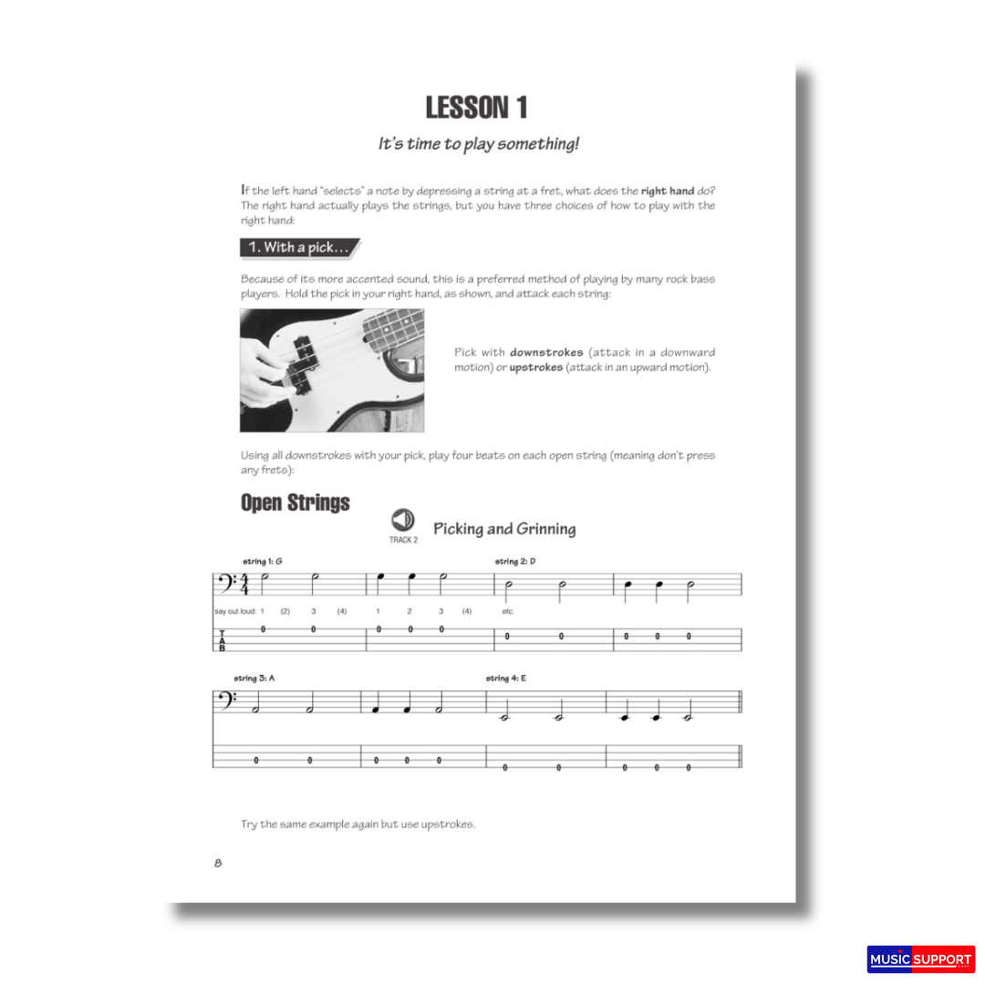 หนังสือเรียนเบสกีตาร์ Fast Track Bass Method Book 1
