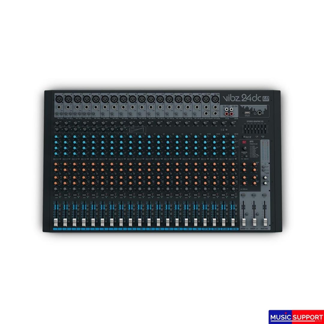 LD Systems VIBZ 24 DC 24 Channel Mixing Console with DFX and Compressor