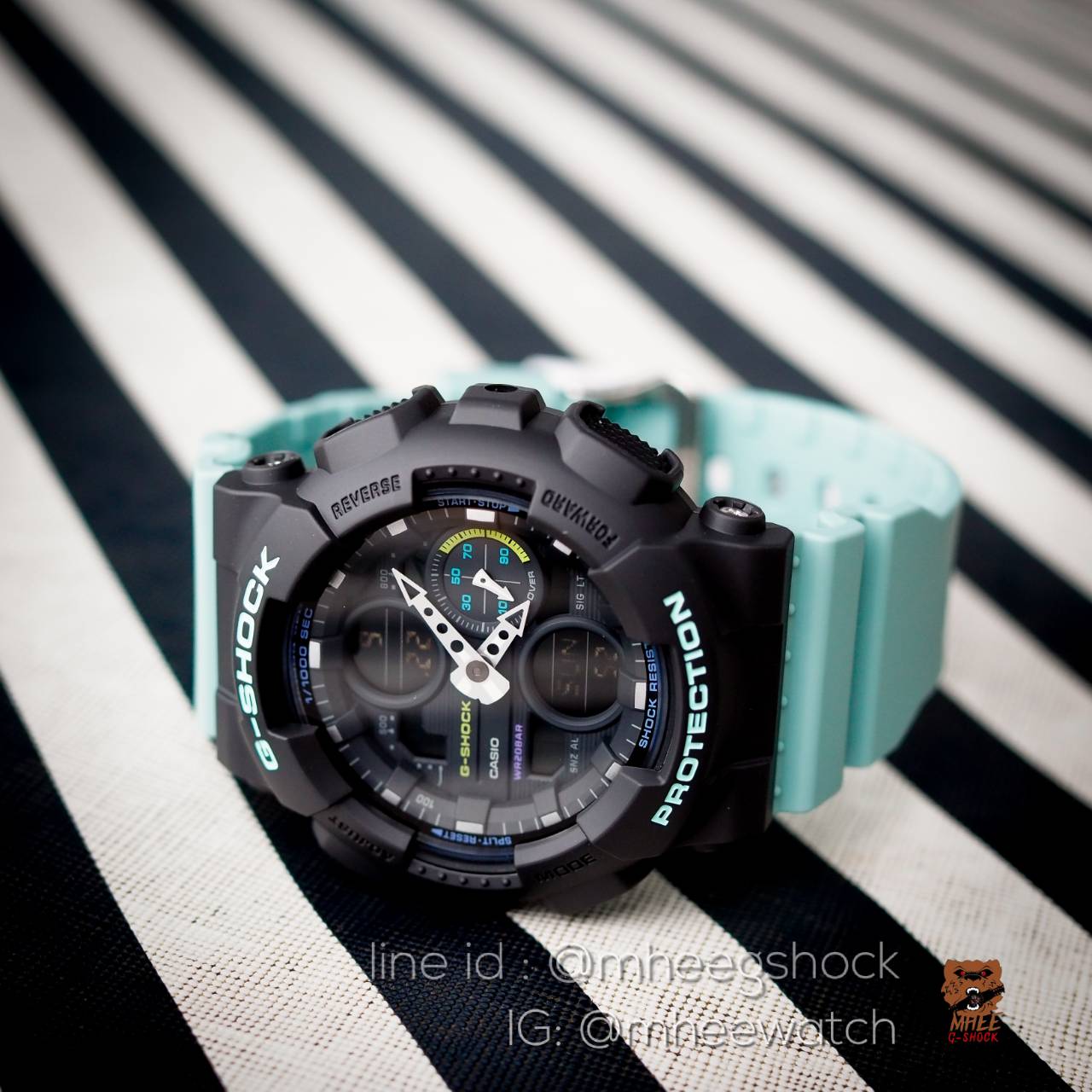 G-Shock Mini Pastel สีเทา ฟ้าพาสเทล รุ่น GMA-S140-2A ของแท้ รับประกันศูนย์เซ็นทรัล CMG