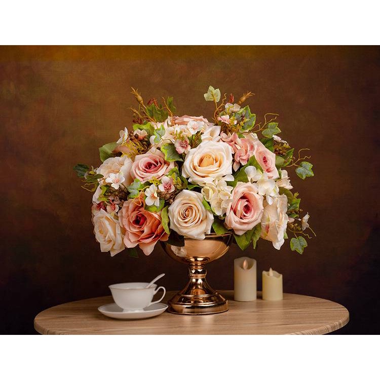 CT071E017 DECHOME แจกันดอกไม้ปลอม แจกันตกแต่งบ้าน แจกัน ดอกไม้ปลอมเหมือนจริง ดอกไม้ประดิษฐ์พร้อมแจกัน แจกันแต่งบ้าน