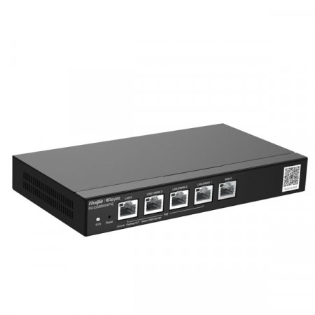 Reyee RG-EG305GH-P-E Cloud Managed Router Multi-WAN Load Balancing Support , 5 Gigabit Ethernet Ports (WAN/LAN), 4 PoE/PoE+ ports 60W PoE Power budget, Throughput 1.5 Gbps, Free Cloud Management