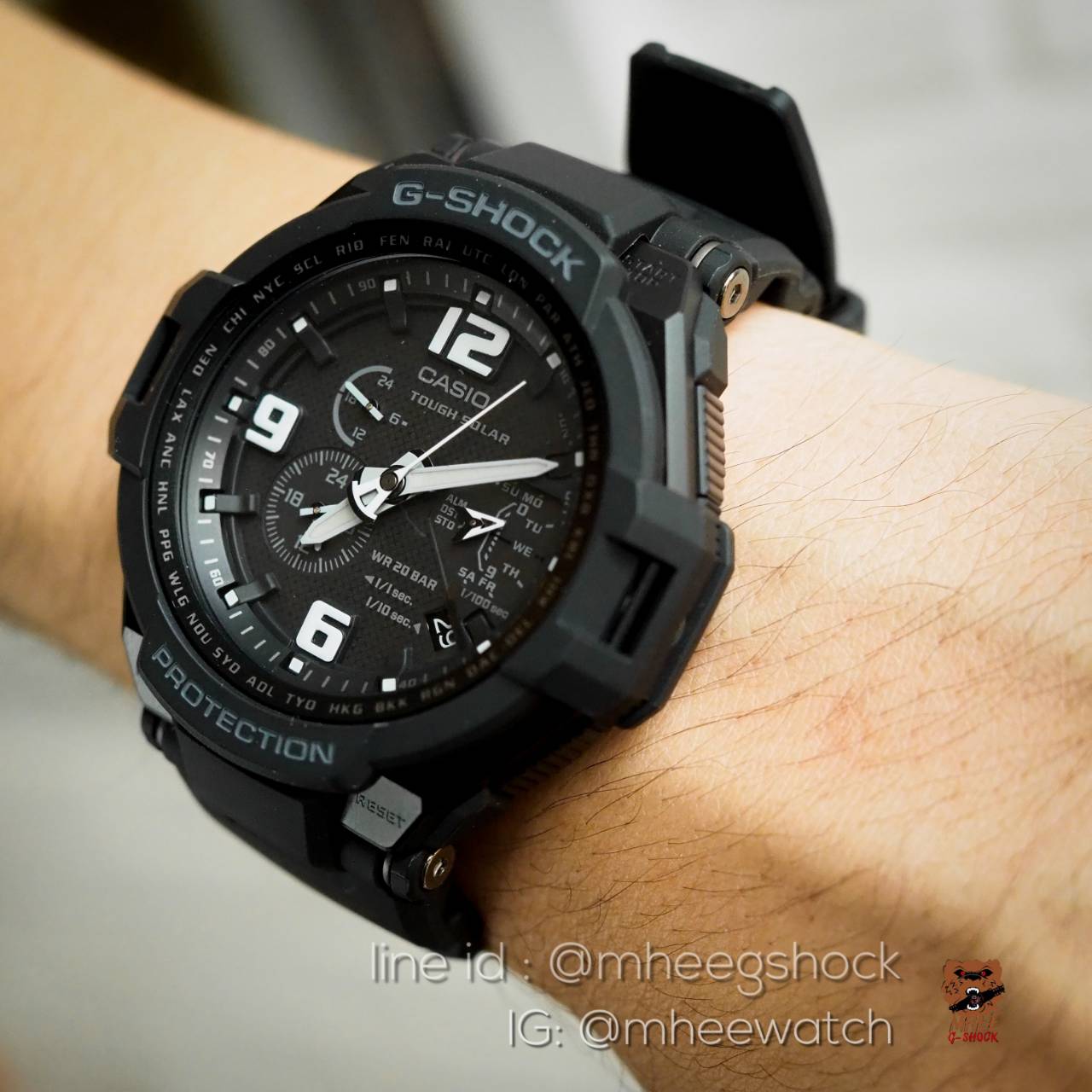 G-Shock นักบิน ดำ รุ่น G-1400A-1ADR ของแท้ ประกันศูนย์ CMG 1 ปี