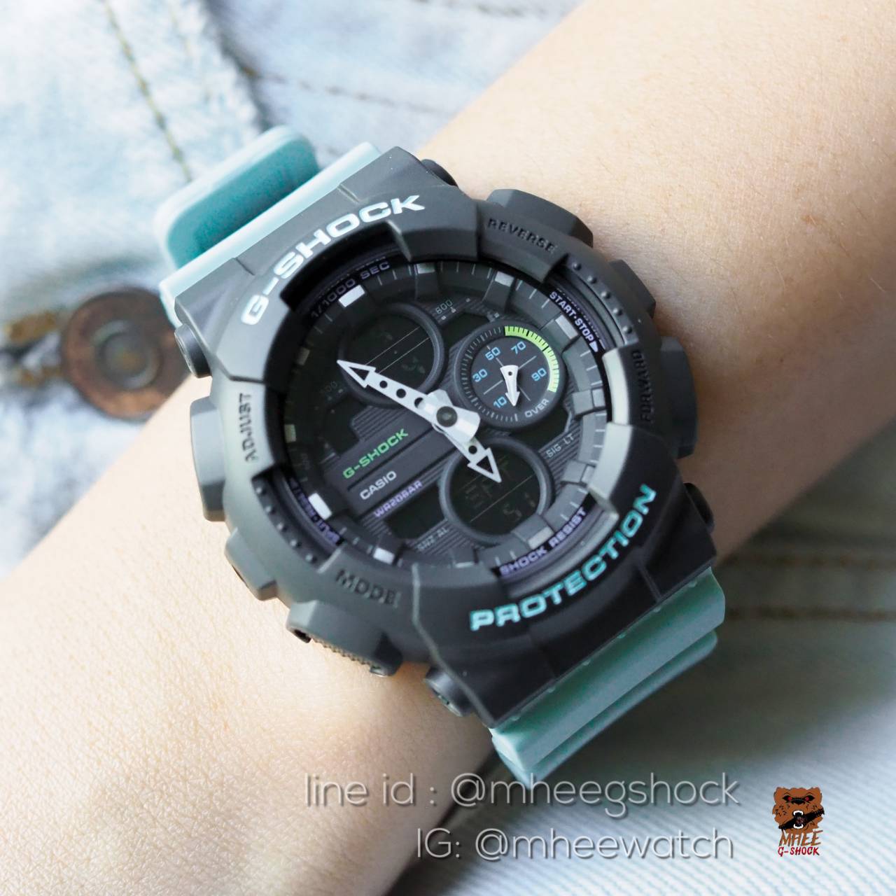 G-Shock Mini Pastel สีเทา ฟ้าพาสเทล รุ่น GMA-S140-2A ของแท้ รับประกันศูนย์เซ็นทรัล CMG