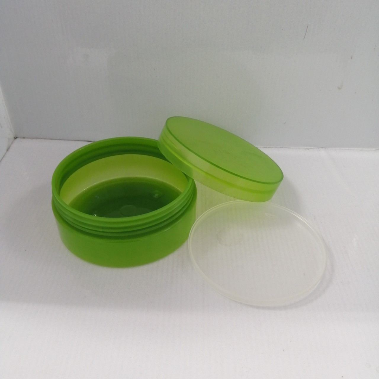 กระปุกพลาสติก ขนาด150กรัม สูง3.9cm กว้าง9cm รุ่น k0224 สีเขียวธรรมชาติ กระปุกธรรมชาติ กระปุกใส่สครับ สีสวย ราคาถูก พร้อมส่ง