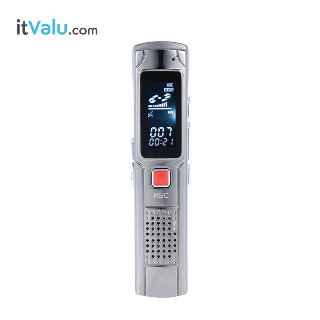 เครื่องบันทึกเสียงดีจิตอล อุปกรณ์ ที่อัดเสียง รุ่น GH809 จอแสดงผล LCD พร้อมไฟ Back Light ขนาด 9.5 x 2 x 1.5 cm