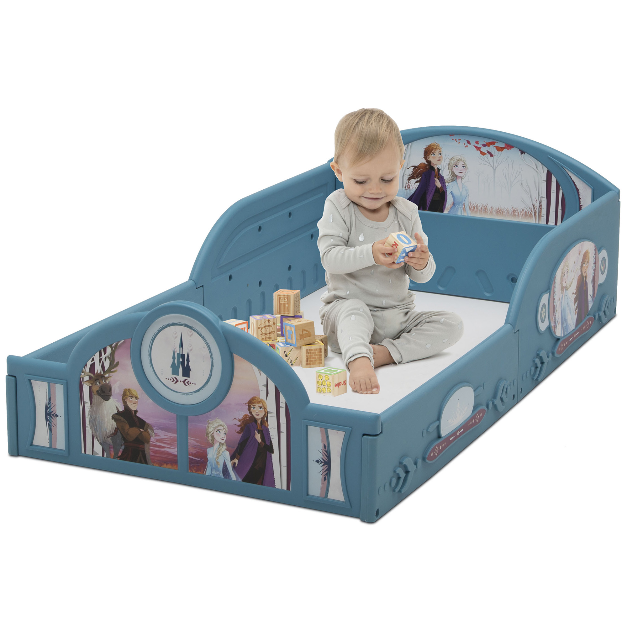 Delta Children Disney Frozen II Plastic Sleep and Play Toddler