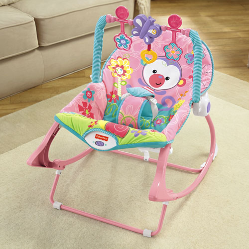 Fisher Price Girls Infant to Toddler Rocker เปลโยก มีระบบสั่น ปรับเป็นเก้าอี้ได้ คุ้มมาก