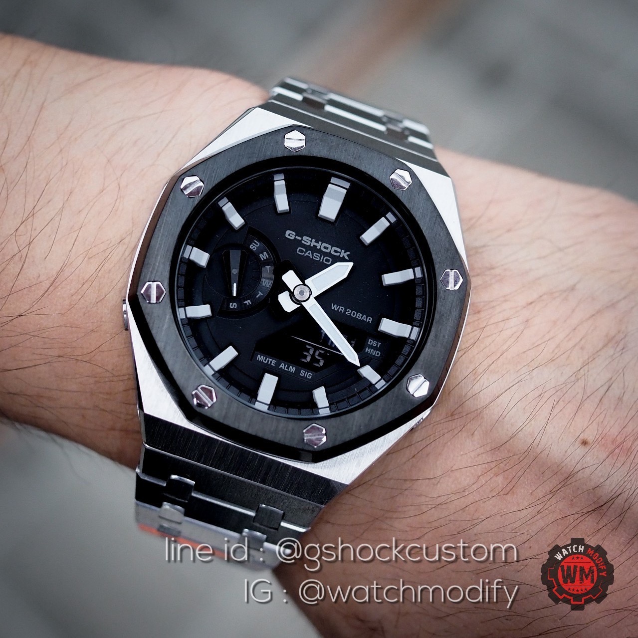 Casioak Ga-2100 หน้าAP Stainless two tone (สีใหม่ล่าสุด)