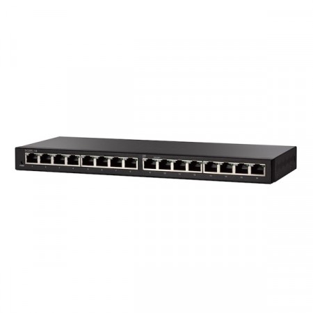 Cisco SG95-16 Switch 16-Port Gigabit Unmanaged Desktop, Metal Enclosure